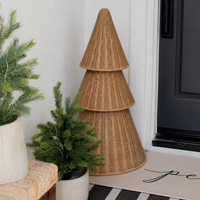 Wicker Christmas Tree