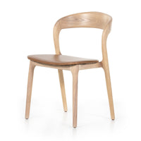 Wooden chair with a white background