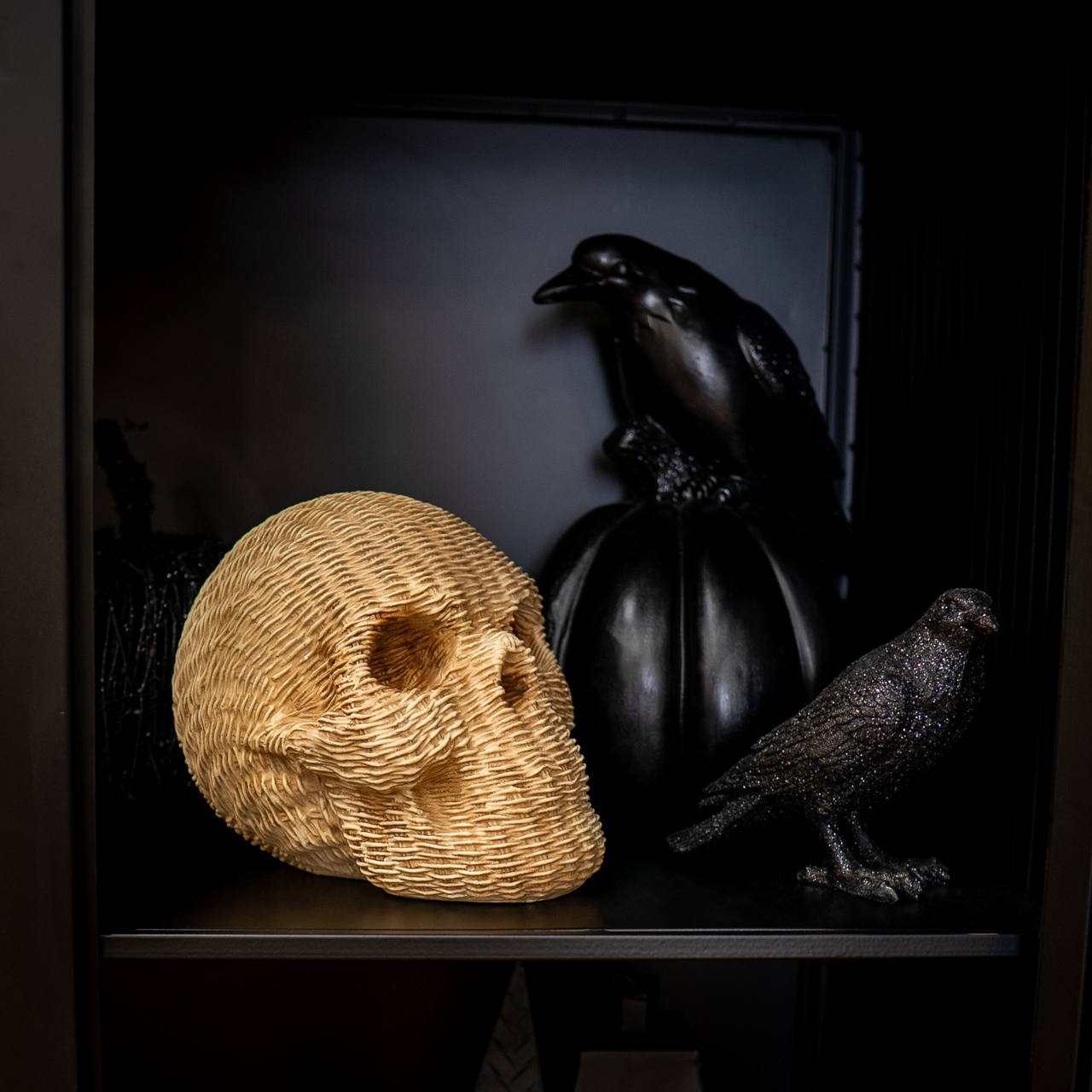 Woven Resin Skull