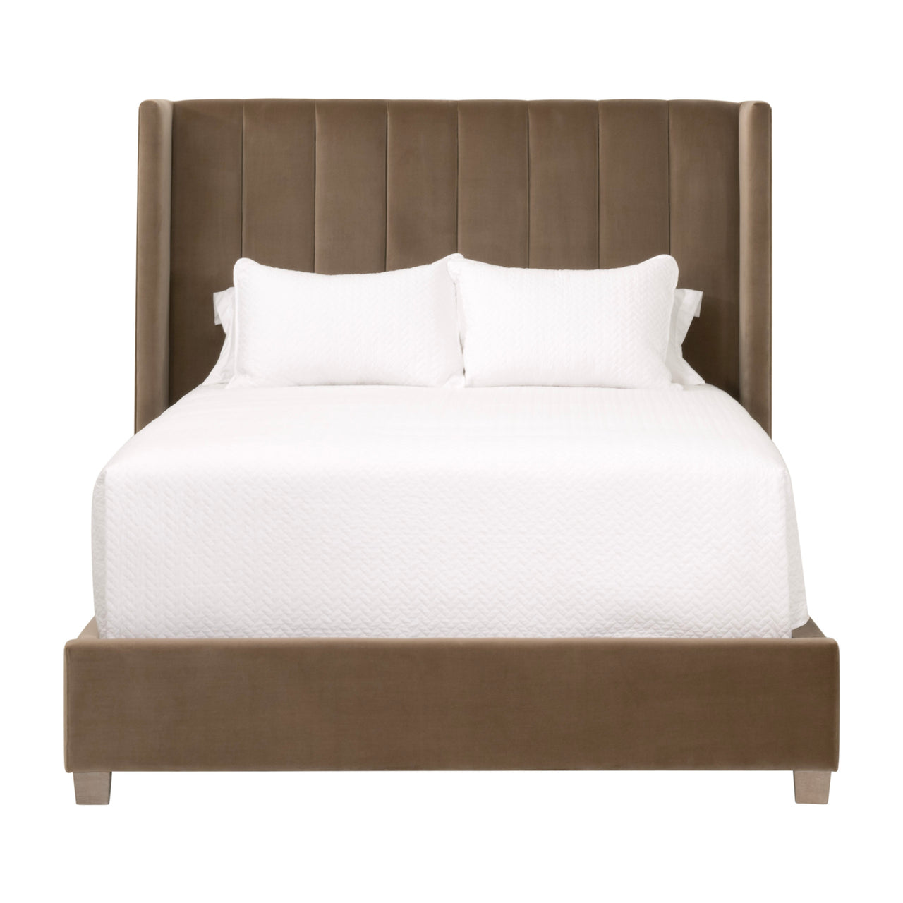 Caramel Velvet Bed