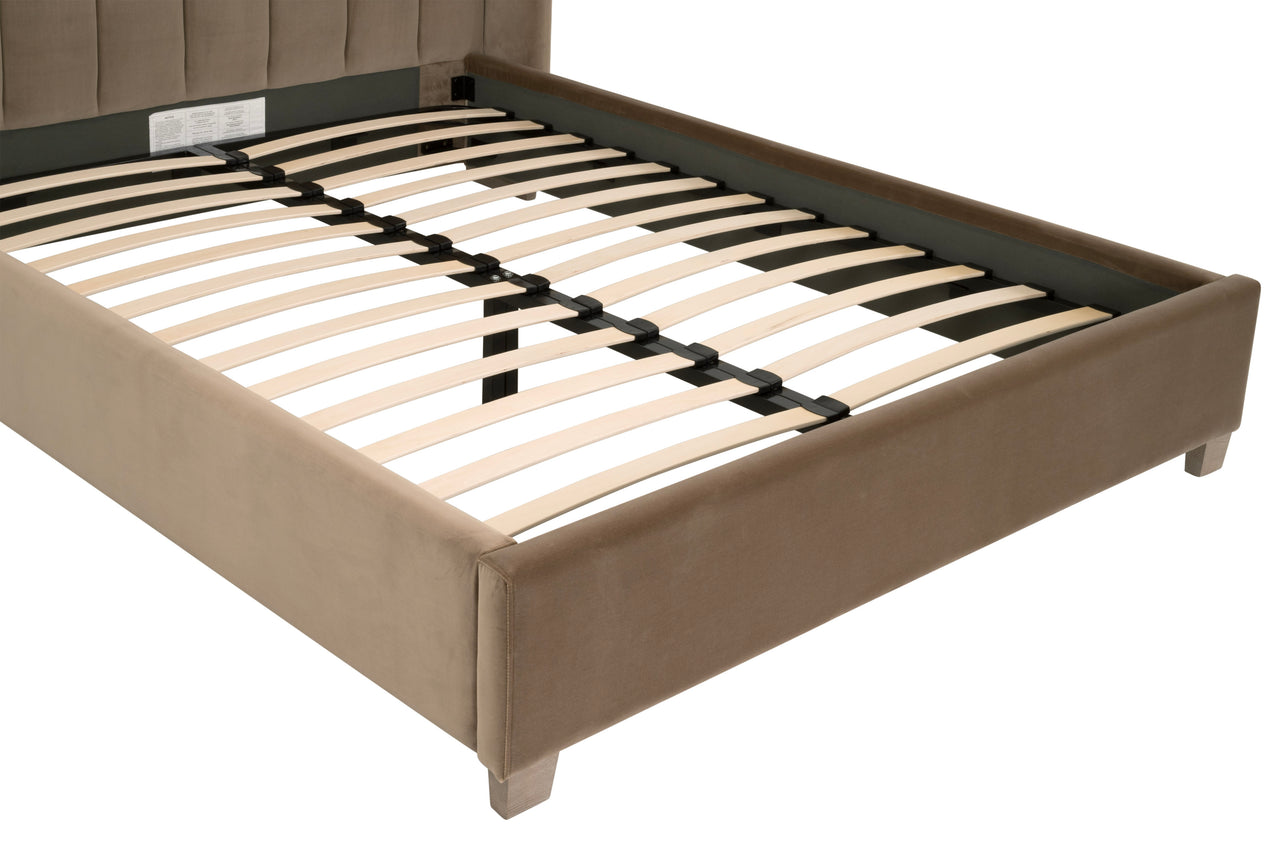 Caramel Velvet Bed