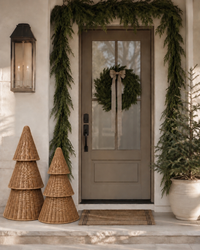 Oversized Wicker Tree