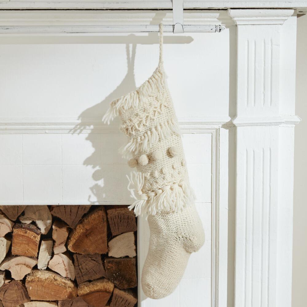 Hand Knit Stocking