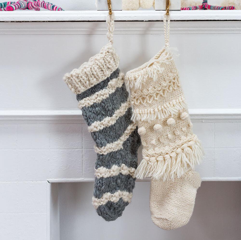 Hand Knit Stocking